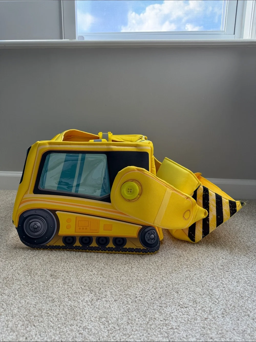 Toddler Ride-Along Bulldozer Costume